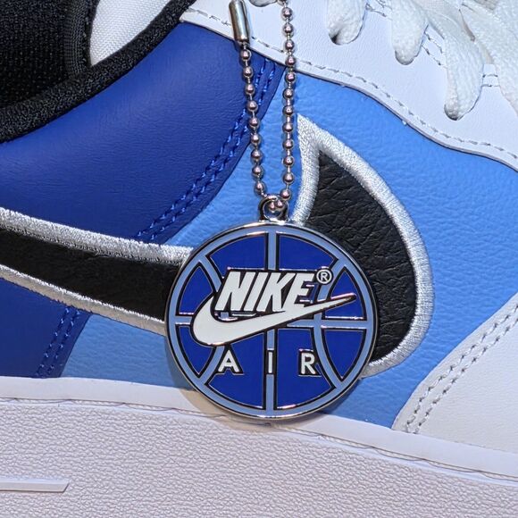 Nike Air Force 1 07 Basketball Hangtag White Black Blue HQ3823-100 Men\'s 9.5 main image 6